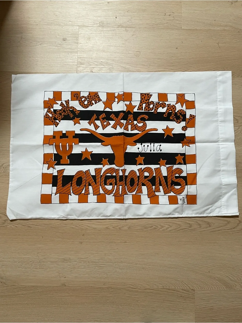 Custom University of Texas Longhorns Pillowcase